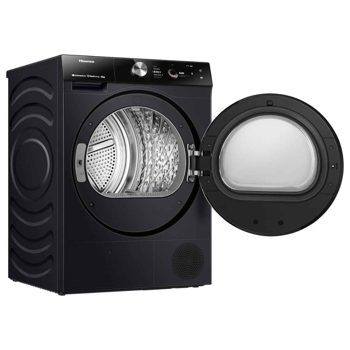 Hisense 7S Series  10kg Heat Pump Dryer – DH7S107BB, Smart Wi-Fi & AI Super Dry (Premium Black)