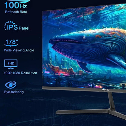 Sansui 24" X3A Full HD Monitor – 100Hz, IPS, 5ms, FreeSync, HDMI (ES-24X3A)