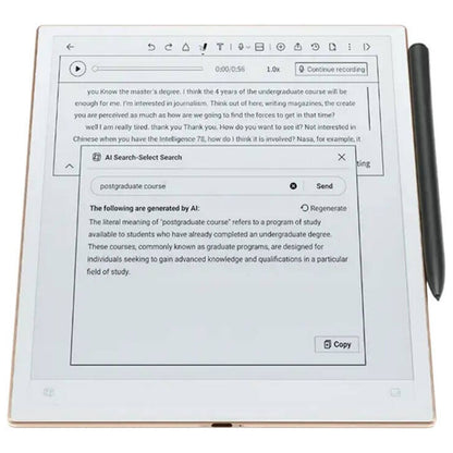 iFLYTEK AINOTE 2 Paper Tablet, 10.65" E-Ink Display, AI Voice Transcription & Handwriting OCR, Ultra-Thin Digital Notepad