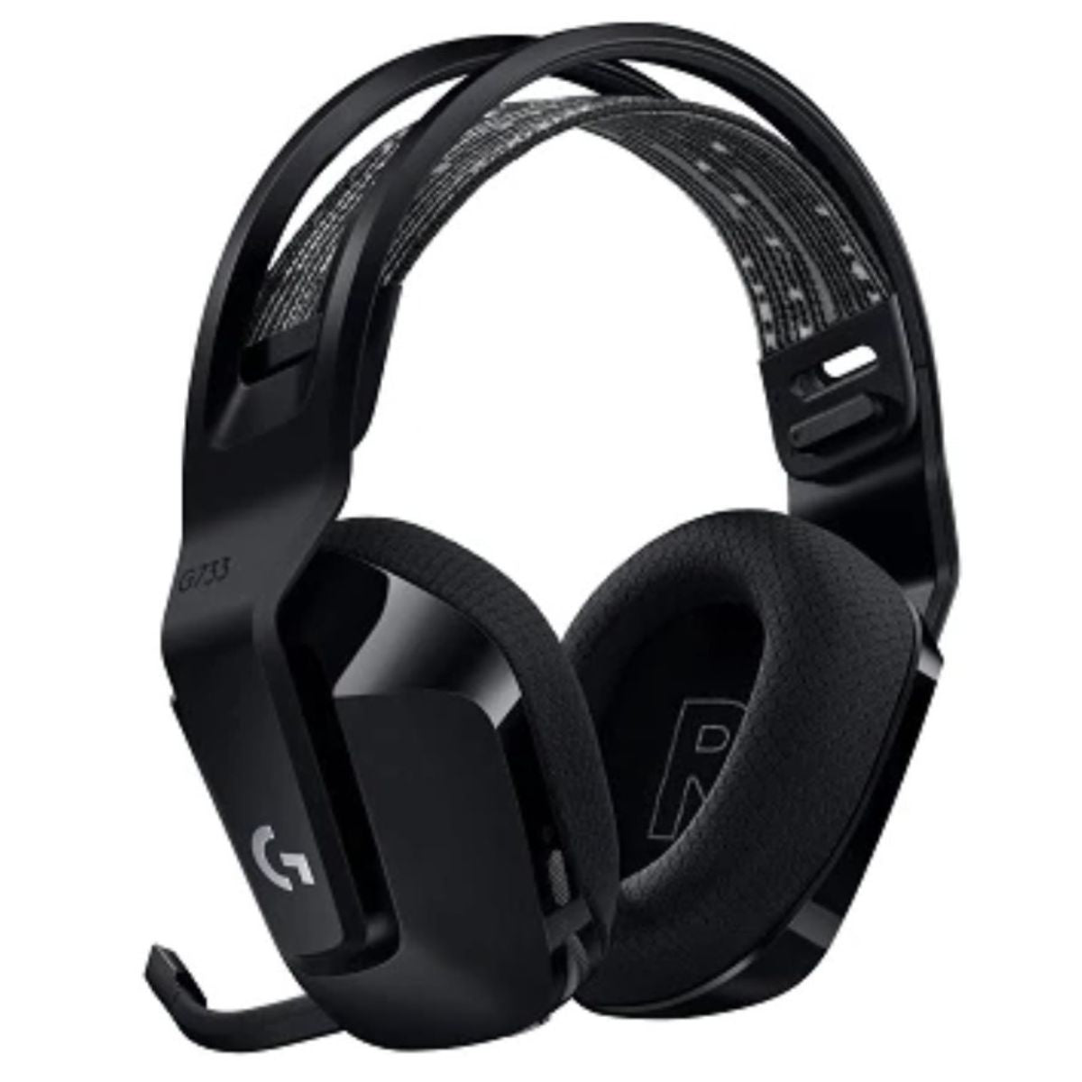 Logitech G733 LIGHTSPEED Wireless RGB Gaming Headset, 2.4GHz, PRO-G Drivers, 29H Battery, BLUE VO!CE Mic, Black / White / Blue / Lilac