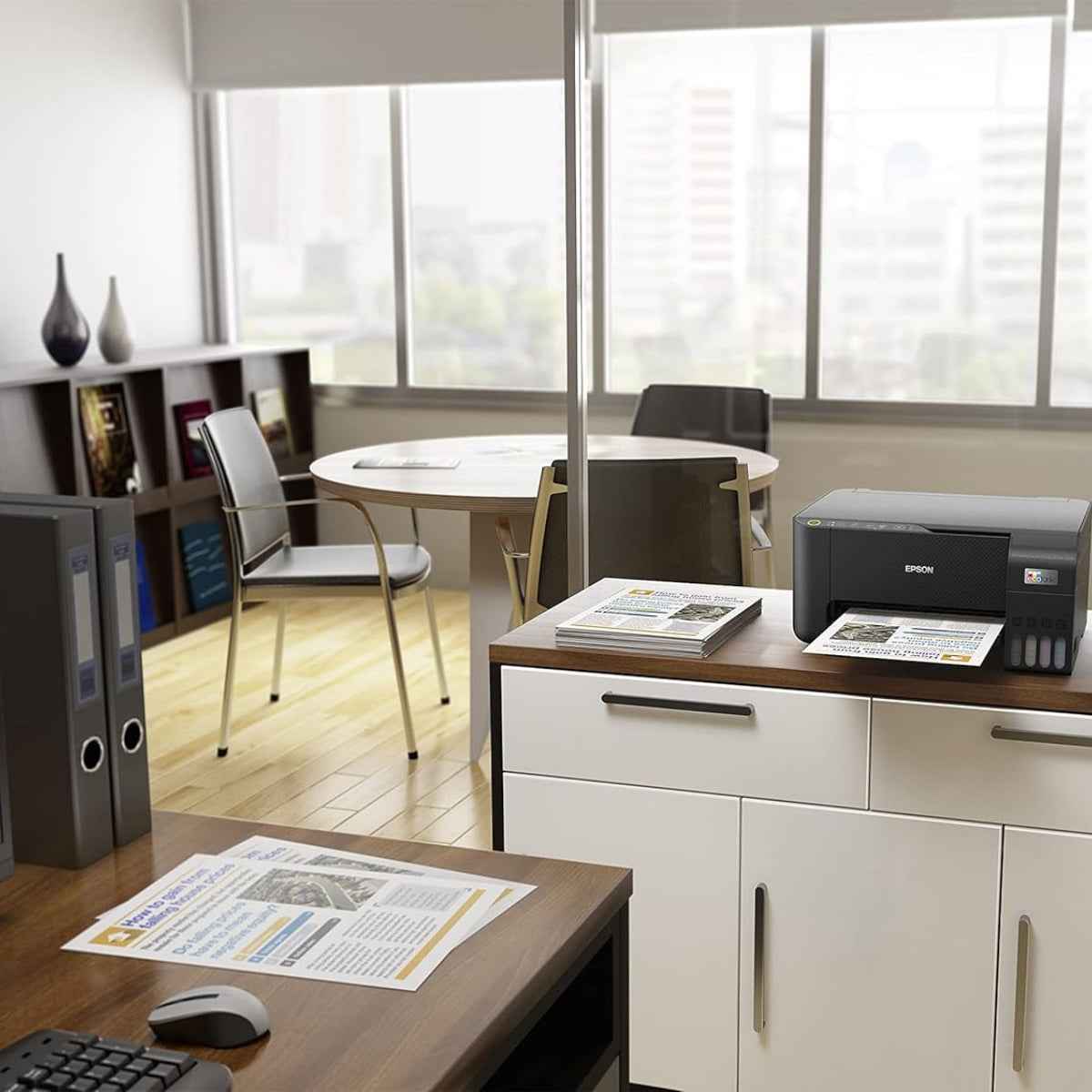 Epson EcoTank L3252 Home Ink Tank Multifunction Printer, A4, Color, 3-in-1 Printer with Wifi And Smartpanel App Connectivity | C11CJ67424