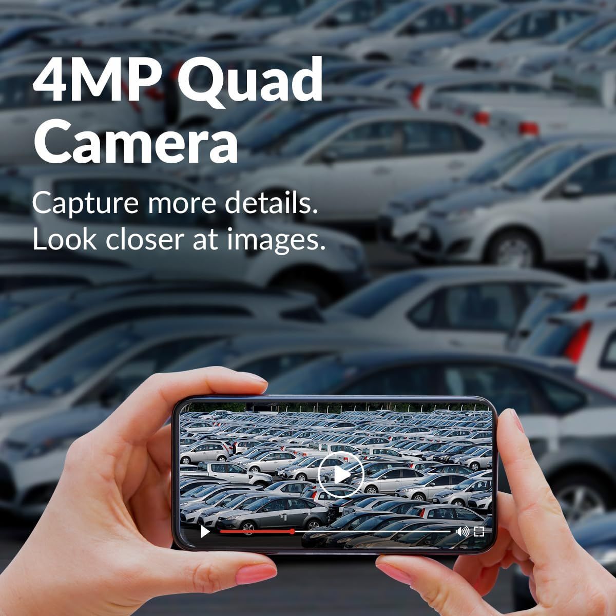 CP PLUS 4MP Wi-Fi Full Color Outdoor Smart Security Camera – Alexa & Google Assistant Compatible | CP-Z43A