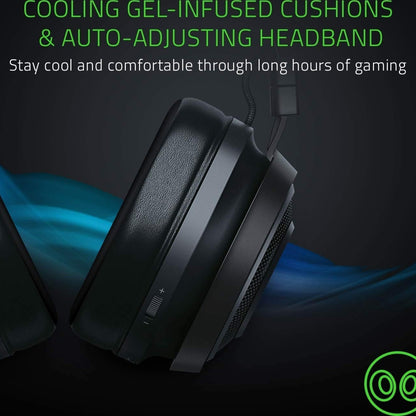 Razer Nari: Thx Spatial Ultimate Wireless Audio Gaming Black Headset RZ04-02670100-R3M1, Audio 2.4Ghz, Works With PC, PS4, Xbox One, Switch, &amp; Mobile Devices