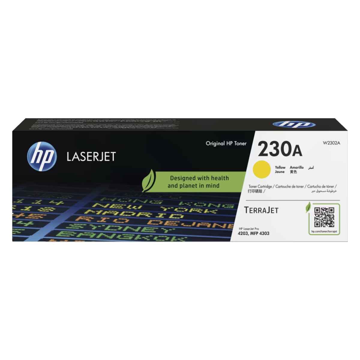 HP 230A  Original Color Toner Cartridge – Cyan, Magenta, Yellow – For HP Color LaserJet Pro MFP 4303dw