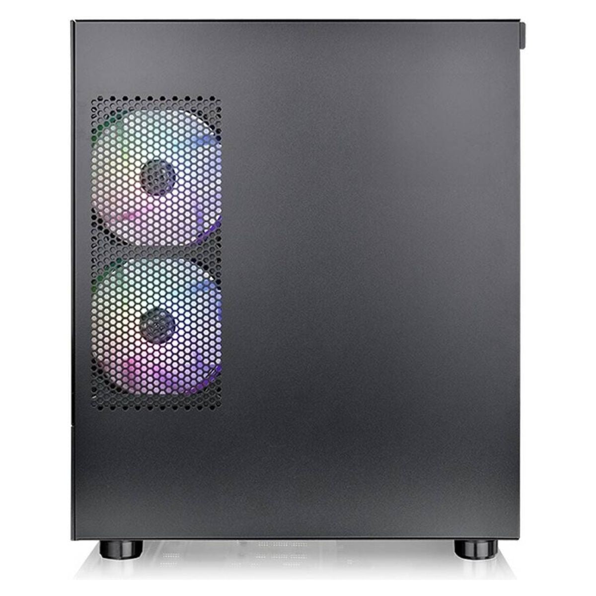 Thermaltake View 170 TG ARGB M-ATX Computer Case, 3x 120mm ARGB Lite Pre-Installed Fans, Up to 280mm Radiator & 7x Fan Support, USB 3.0 x2, HD Audio x1 Interfaces, Black | CA-1Z4-00M1WN-00