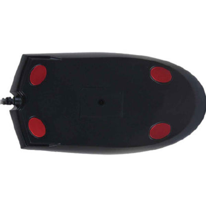 A4Tech OP-550NU Wired Mouse Black – 1200 DPI, USB Optical, 4-Way Scroll