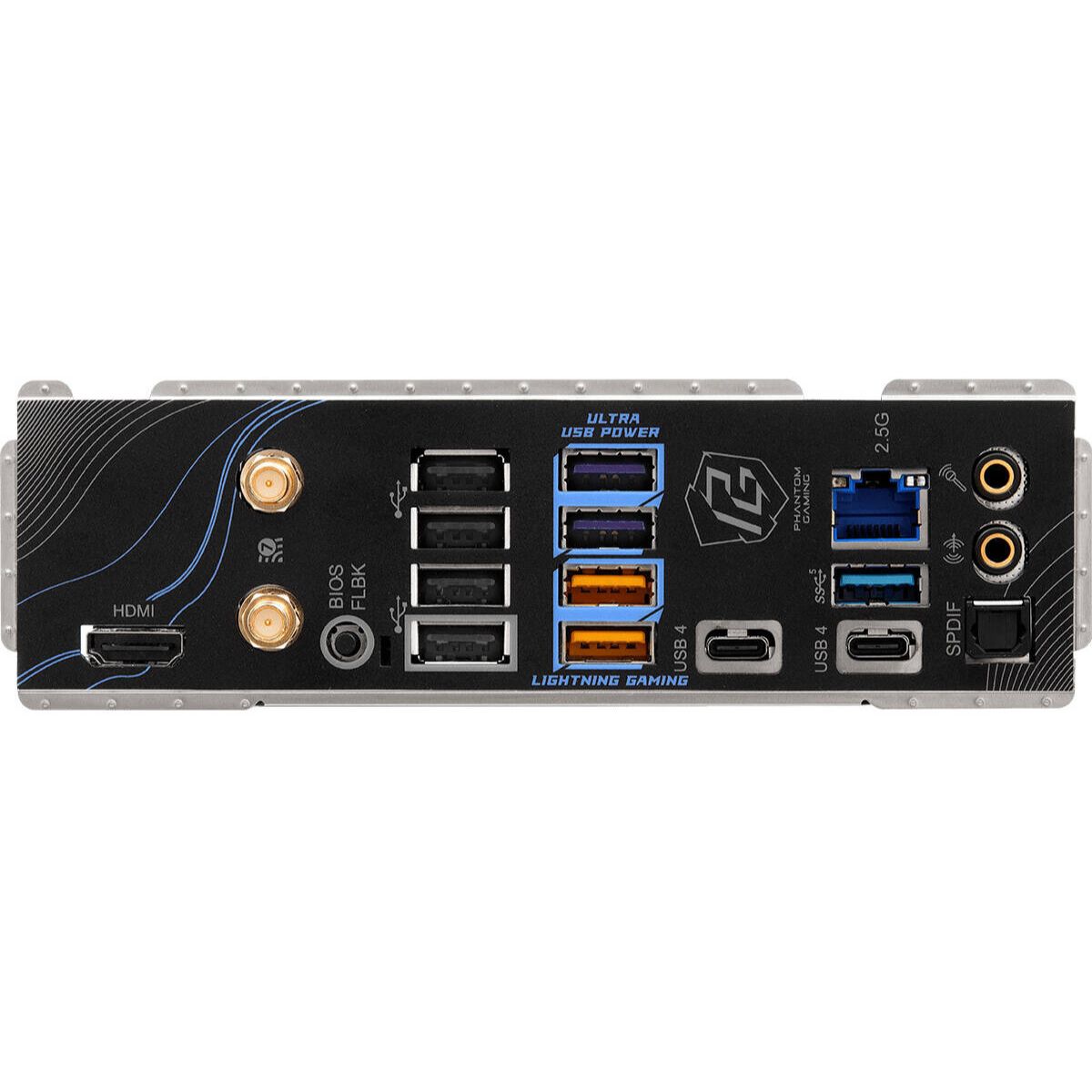 ASRock X870 Riptide WiFi AMD AM5 ATX Motherboard, AMD X870 Chipset, 4x DDR5 DIMM Slots, 256GB Max Memory, 1x PCIe 5.0 x16 Slot, 3x M.2 Slots | 90-MXBPP0-A0UAYZ