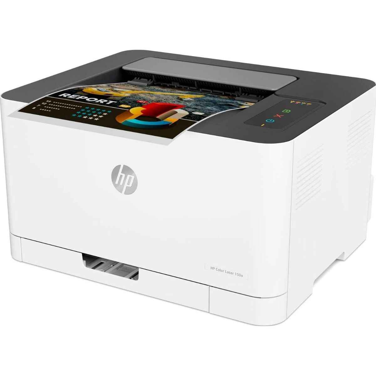 HP Color Laser 150a Printer – Print Speed Up to 19 Pages Per Minute, Compact A4 Color Laser Printer, White | 4ZB94A