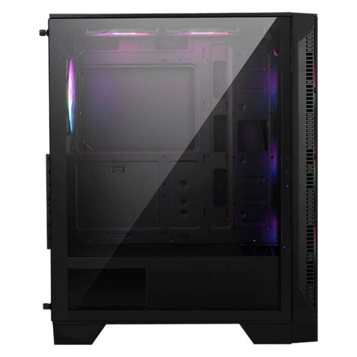 MSI MAG Forge 120A Airflow ATX Mid Tower Computer Case | 6 Pre-Installed Fans | Up to 240mm Radiator | Tempered Glass | Mesh Panel | Black | 306-7G23A41-HH9