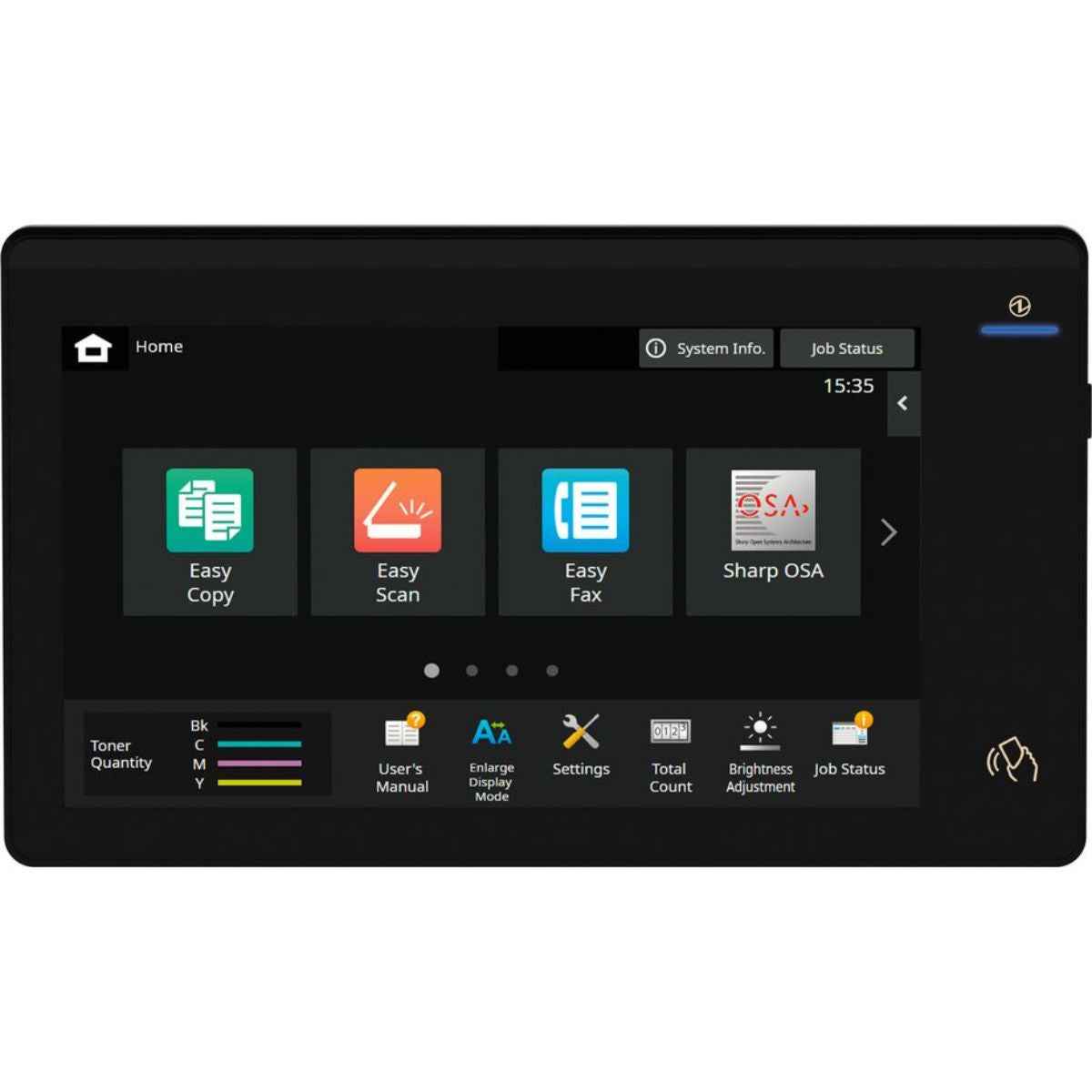 SHARP BP-50C31 A3 Color MFP Laser Printer, 31PPM Print Speed, Std 650 Max 6,300 Sheets Paper Capacity, 128 GB SSD, 1200 DPI, 10.1" Touch Panel, Smart Scanning, Gray | BP-50C31
