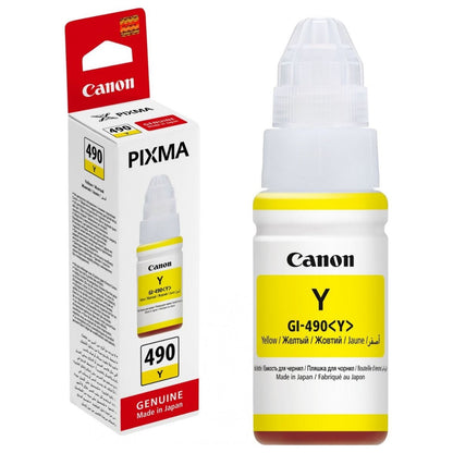Canon GI-490 4-Color Ink Bottle Set – High Yield Pigment &amp; Dye Inks for PIXMA &amp; G Series Printers