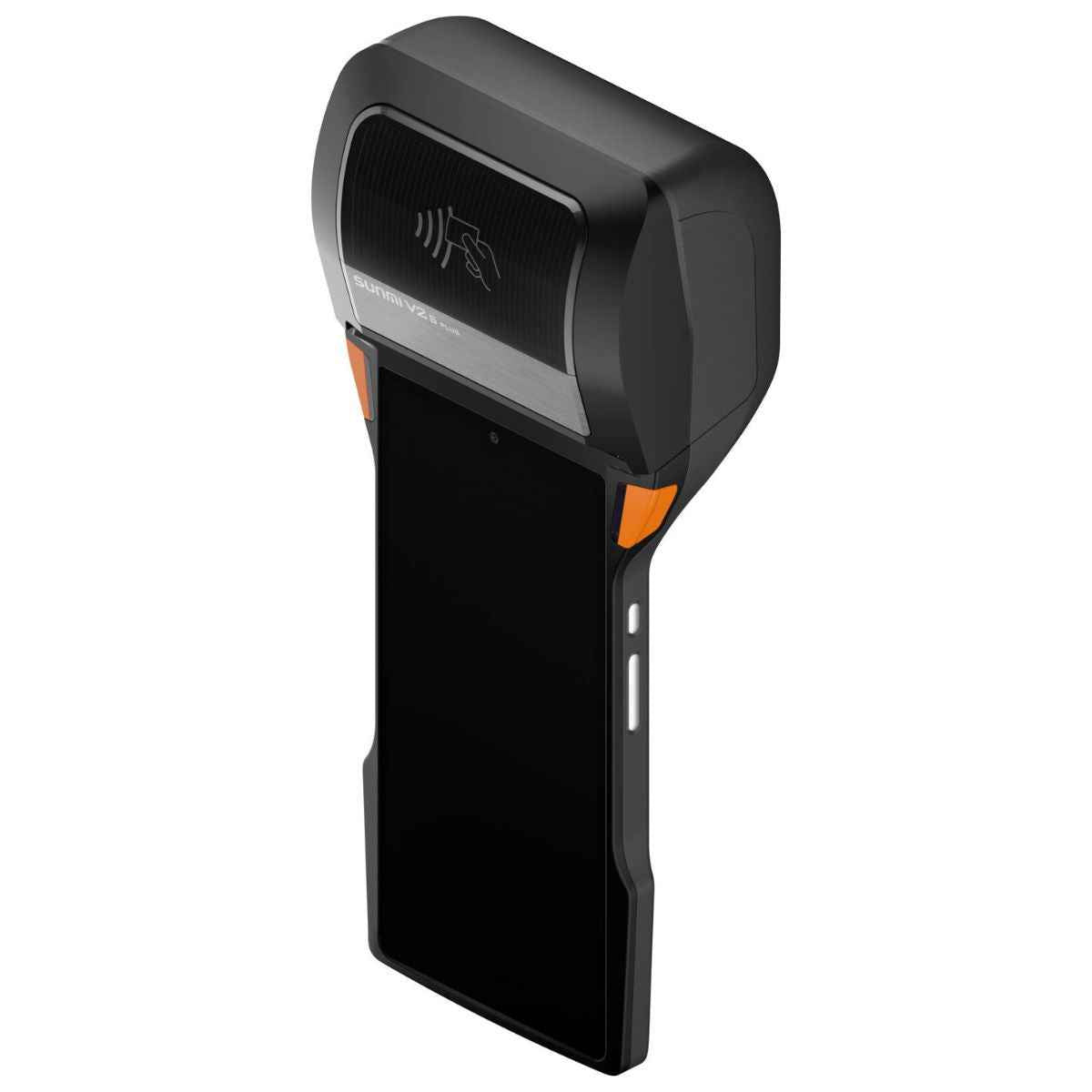 Sunmi V2s Plus T5F0 Handheld POS Terminal – 6.22″ HD+ Display, 3GB RAM + 32GB Storage, Integrated Printer &amp; Scanner (Black/Orange)