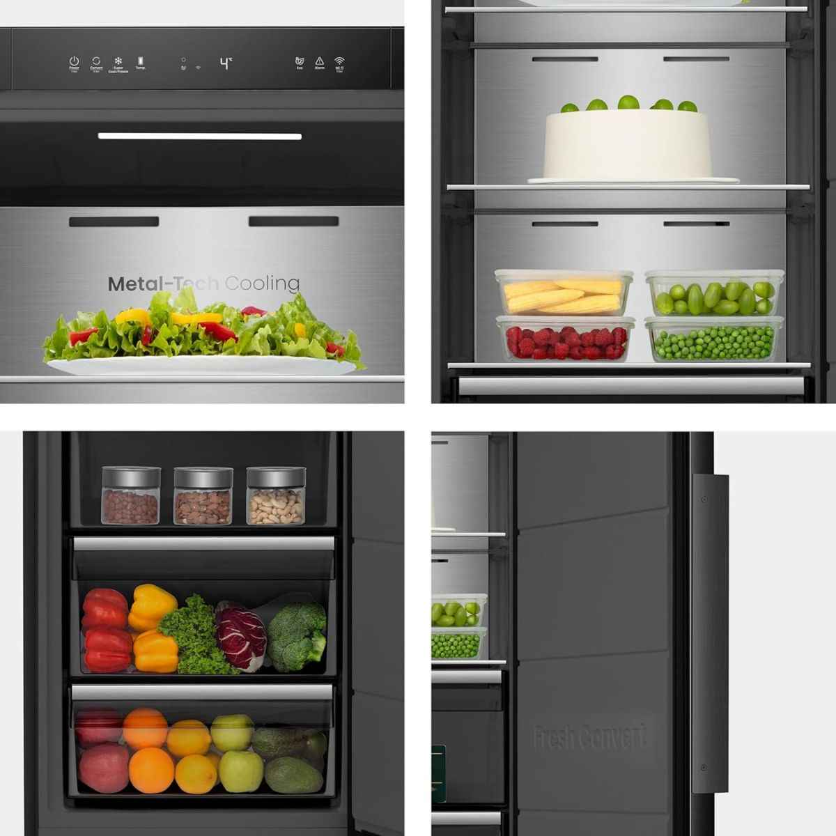 Hisense 400L Gross/310L Net Upright Freezer/Convertible Fridge – FT5K400SBFE, Inverter Compressor, Total No Frost