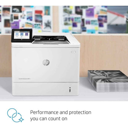 HP M611dn LaserJet Enterprise Monochrome Printer, Up to 65ppm Print Speed, 1200x1200 Dpi Resolution, Auto Duplex Printing, 100 Sheets Multipurpose Feeder, White | 7PS84A