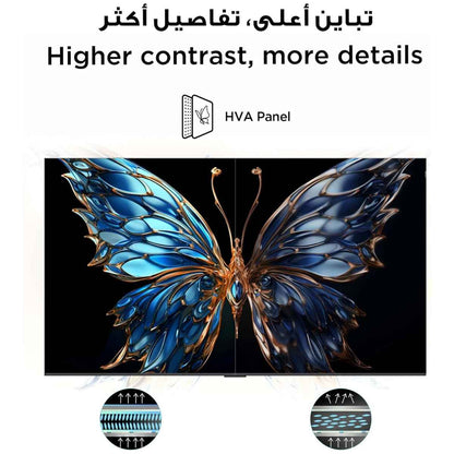 TCL 65-Inch LED 4K UHD Smart TV – Google TV, HDR10, AiPQ Processor, Dolby Audio, MEMC, HDMI 2.1, Bluetooth 5.2, WiFi 5, Bezel-less Design | 65P6K (2025 Model)
