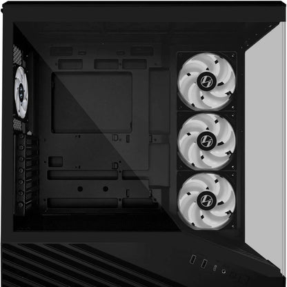 Lian Li Vector V100 Mid-Tower PC Case, 4x 120mm ARGB Fans, 360mm Radiator Support, Dual Tempered Glass