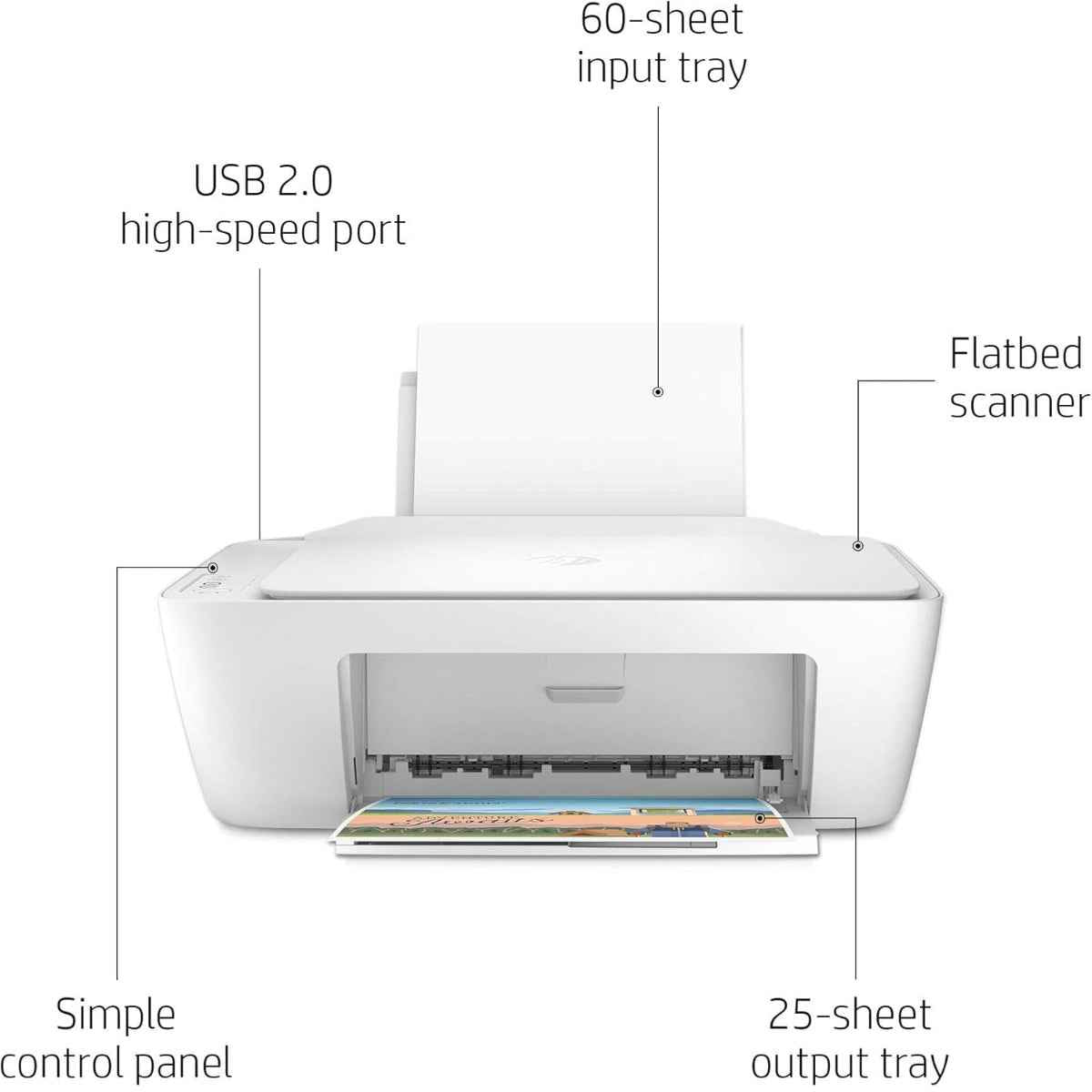 HP DeskJet 2320 All-in-One Printer – Print • Copy • Scan, Compact & Affordable for Homes Everyday All-in-One Printing for Home & Student Use in the UAE