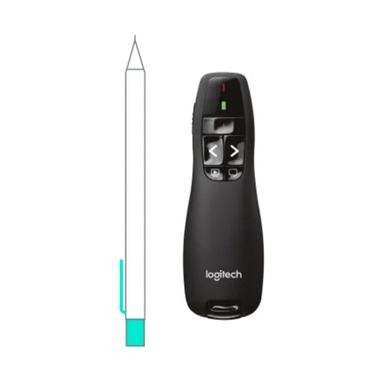 Logitech R400 Wireless Presenter | 2.4GHz Wireless Presentation Remote | Red Laser Pointer | 20m Range | 910-001356
