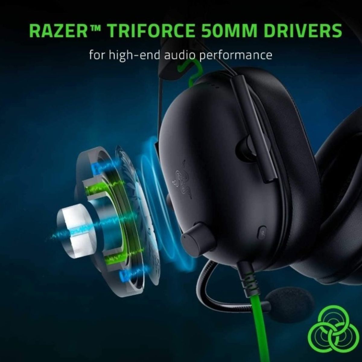 Razer BlackShark V2 X Gaming Headset, 7.1 Surround Sound Capable, 50mm Drivers, Memory Foam Cushion, for PC, PS4, Nintendo Switch, 3.5mm Headphone Jack