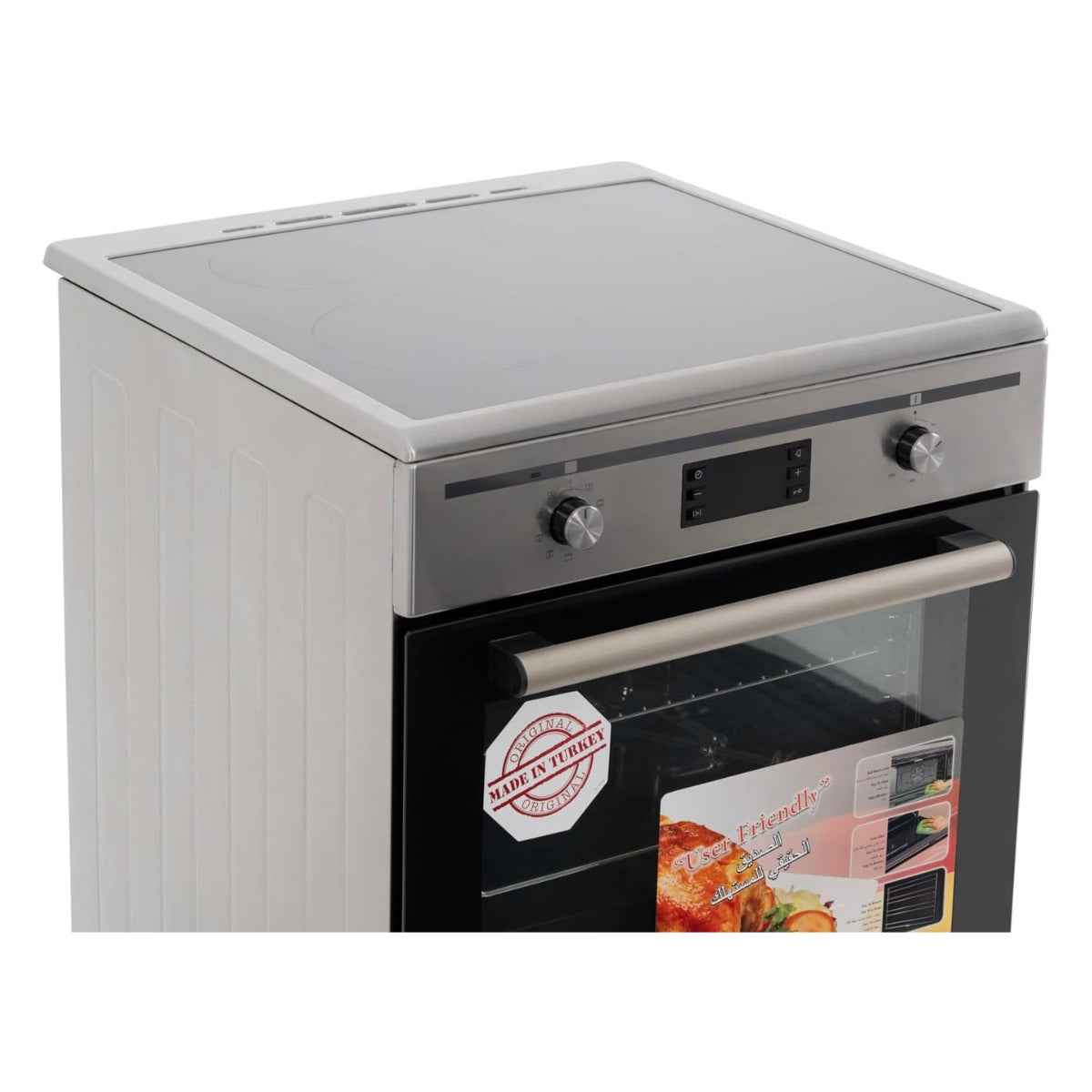 Terim TERIC66ST Freestanding Electric Cooker – Induction, 60 cm Width, Stainless Steel/Black Finish