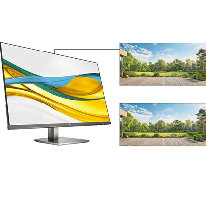 HP S5 527DA 27" FHD Monitor, Built-in Dual Speakers , Height Adjustable Stand ,75Hz IPS Display , Anti-Glare & Low Blue Light ,HDMI & VGA Connectivity
