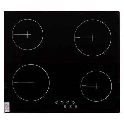 Terim TERBIVC604GB Built-in Ceramic Electric Hob – 60 cm, Black Vitro-Ceramic