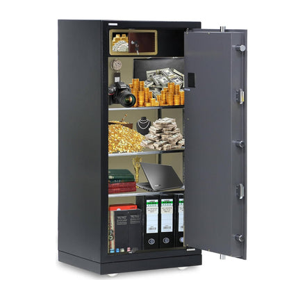 Rubik X-Large Executive Digital Safe Box RB150XTD – Triple Security Lock, Ultra Large Capacity, Heavy-Duty Steel, 150×65×56cm, Black/Grey