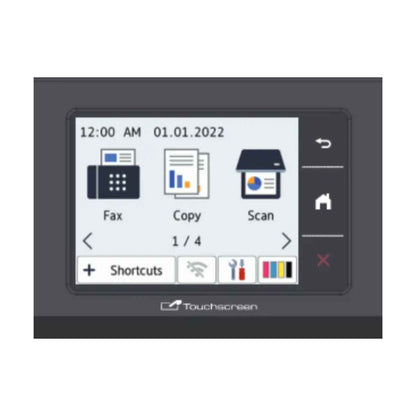 Brother J3940DW MFC A3 Inkjet Printer, Up to 28.0/28.0 ipm Print Speed, Up to 1200 4800 dpi, 3.5" TFT Touch LCD, Up to 500 +100 Sheets Multi-purpose Tray, Wi-Fi / USB 2.0