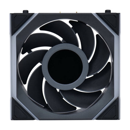 Lian-Li UNI FAN SL Wireless LCD Reverse Case Fan – 120mm, 1900 RPM, 51.45 CFM Airflow, Fluid Dynamic Bearing, Pack of 3 | Black / White