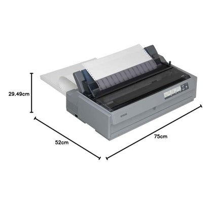 Epson LQ-2190 B/W Dot-Matrix Printer – A3 Wide Carriage, 24-Pin, USB &amp; Parallel Interface, High-Speed Business Printer | C11CA92001A0