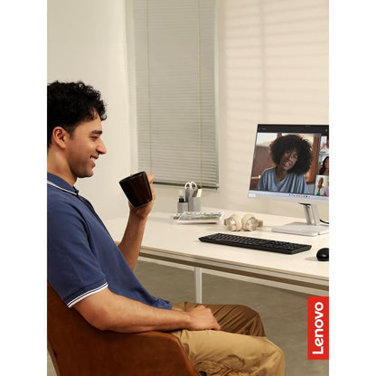 Lenovo 100 Wireless Keyboard & Mouse Combo | 2.4GHz Wireless Connectivity | English & Arabic Keyboard | 1000 DPI Optical Mouse | Black | GX30S99500