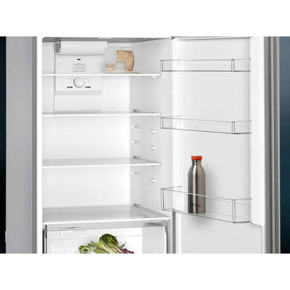 Siemens iQ300 485L Free-Standing Fridge Freezer with Freezer, German Engineering, Inox (Model KD55NNLE0M)