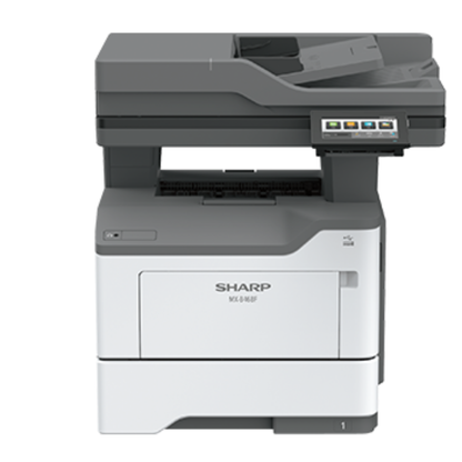 Sharp MXB468F A4 Monochrome B/W Multifunction Printer Copy Print Scan Fax, 44ppm, 1200 dpi