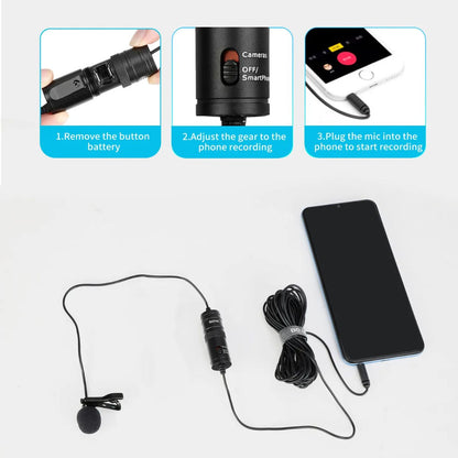 Boya BY-M1 Lavalier Microphone – Black