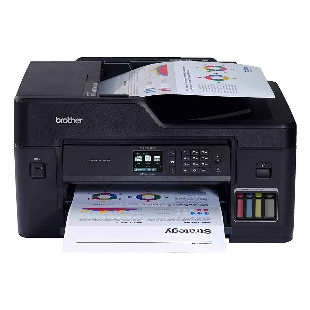 Brother MFC-T4500DW Color Inkjet Multi-function Printer A3 Color All-in-One (Print • Scan • Copy • Fax), Duplex & WiFi