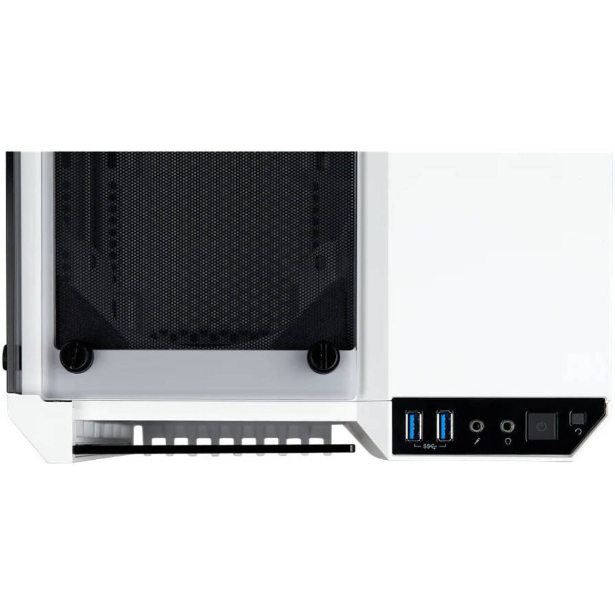 Corsair 280X Crystal RGB Tempered Glass Micro ATX PC Case, Steel+Plastic+Tempered Glass Materials, Up to 240mm Radiator, Up to 6x Fans, White | CC-9011137-WW