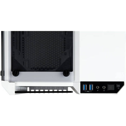 Corsair 280X Crystal RGB Tempered Glass Micro ATX PC Case, Steel+Plastic+Tempered Glass Materials, Up to 240mm Radiator, Up to 6x Fans, White | CC-9011137-WW