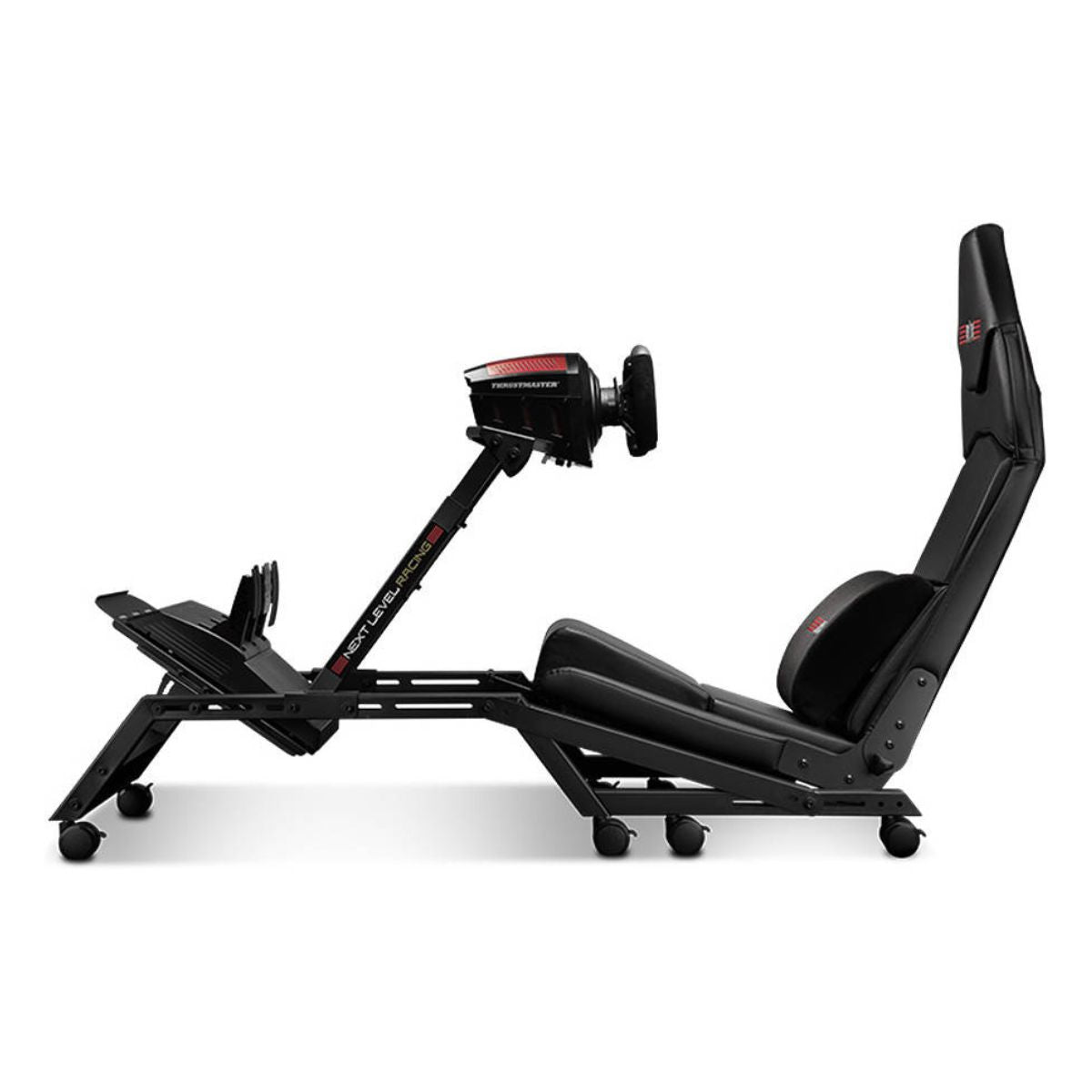 Next Level Racing F-GT Simulator Cockpit Gaming Chair – Dual Position Formula &amp; GT Racing Cockpit, Fully Adjustable, Seat Slider, Gear Shifter Support &amp; Lumbar Support Cushion, Black (NLR-S010)