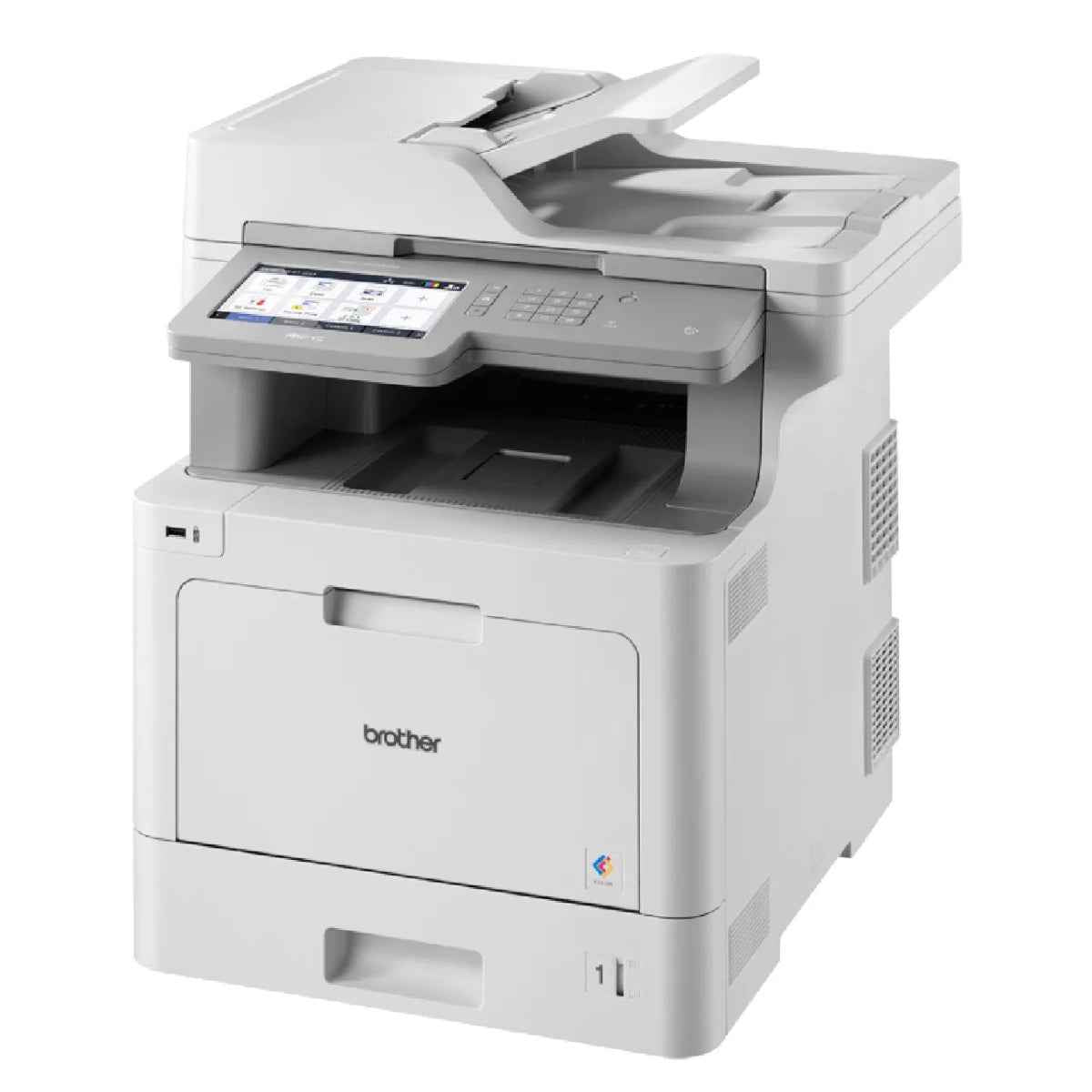 Brother MFC-L9570CDW All-In-One Color Laser Printer, 31ppm Prints Speed, Automatic 2-Sided Print, 100ipm Scan Speed, 6.9" Touchscreen LCD, 300 Sheet Paper Input, White | 8CE88800141