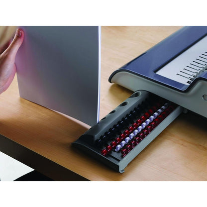 Fellowes Quasar-E Electric Comb Binding Machine | Electric Punching | 25 Sheet Punch Capacity | 500 Sheet Binding Capacity | Professional Office Binder