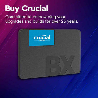 Crucial BX500 2.5 Inch SATA SSD –  Internal Solid State Drive | Fast & Reliable Storage