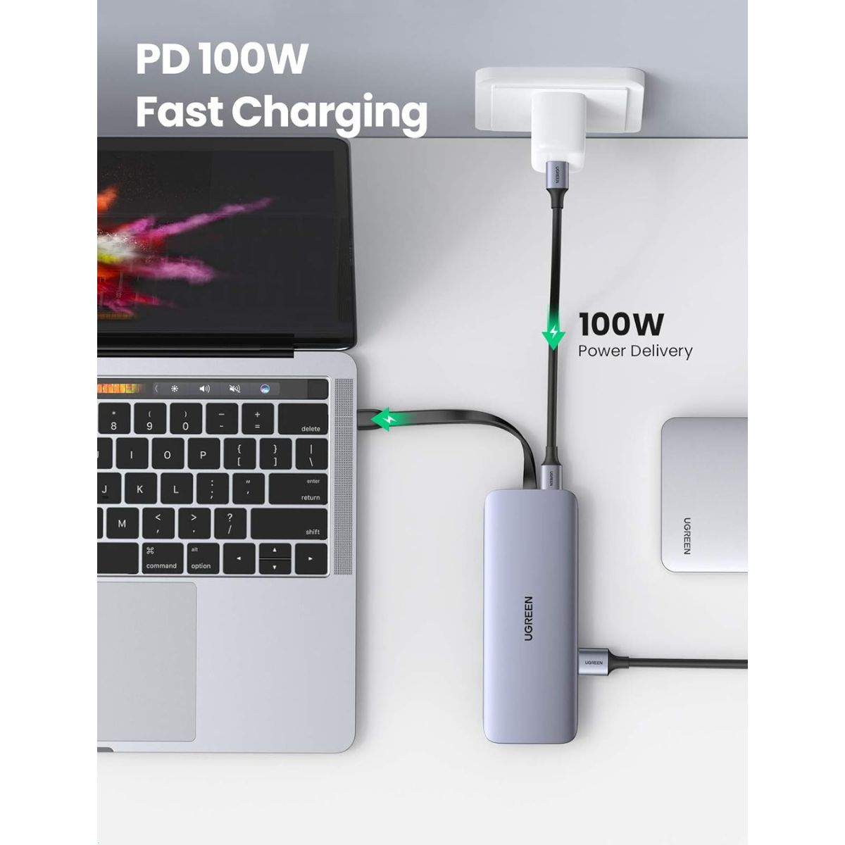 UGREEN USB-C Multiport Converter | 3 x USB 3.0 | HDMI | VGA | RJ45 Gigabit Ethernet | SD/TF Card Reader | USB-C PD Charging Hub