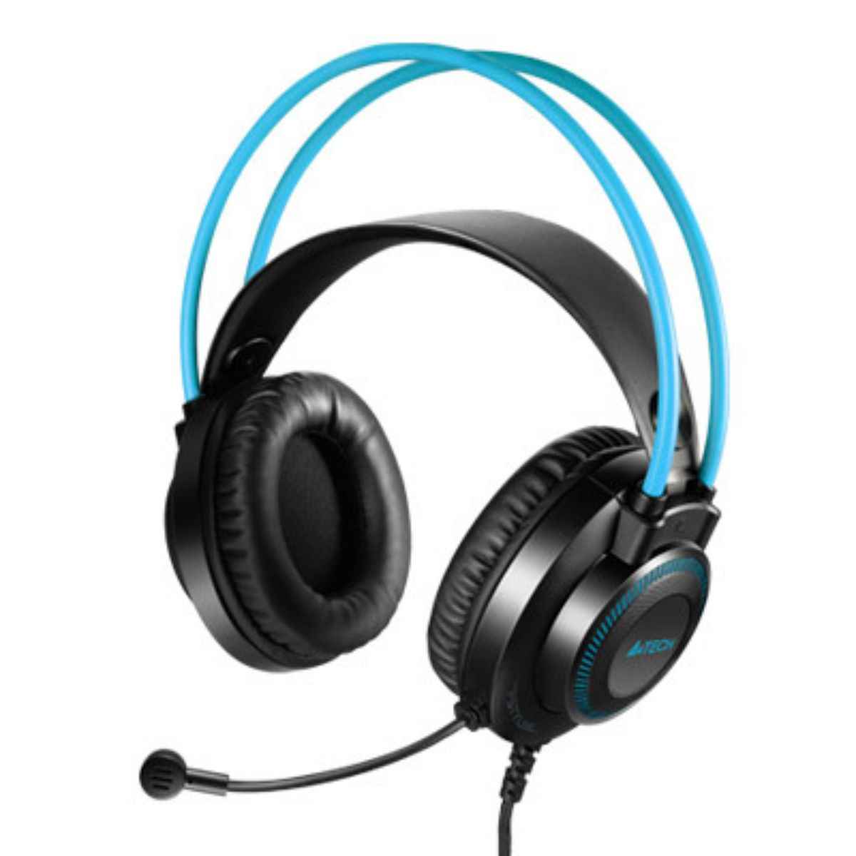 A4Tech FH200U Conference USB Over-Ear Headphone – DSP Stereo, 50mm Drivers, Noise-Cancelling Mic