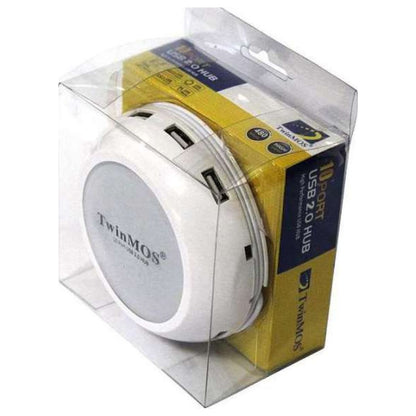 TwinMOS 10-Port USB 2.0 Hub – High Performance Multi-Port USB Expansion | EzeeHUB-210R1