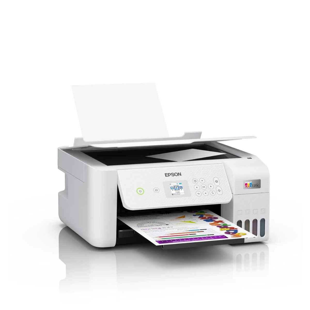 Epson EcoTank L3266, Home Ink Tank Printer, A4, Color, 3-in-1 With WiFi And Smart Panel App Connectivity, Ultra-low-cost Printing, Modern Flexibility | C11CJ66416