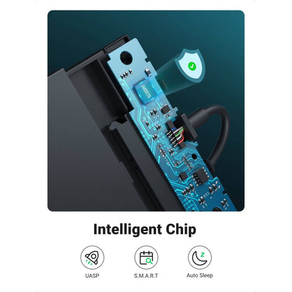 UGREEN USB 3.0 to SATA Hard Drive Enclosure | 2.5-inch HDD/SSD | 5Gbps | 7mm/9.5mm Support | Black | 30719