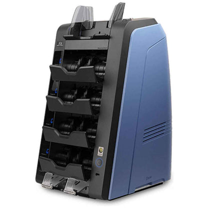 Kisan K5 Desktop high speed 4+1 Pocket Fitness Sorter, 1000 Banknotes Hopper Capacity, 200 Banknotes Stacker Capacity, 20 Auto/Mix (20), Face & Orientation, S/N (OCR), Up to 48 Currencies