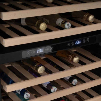 Terim Beverage Cooler TERBC76DZ – 76 Bottle Capacity / 225L, Dual-Temperature Zone, Black Finish Stylish, High-Capacity Beverage Storage for Homes, Bars & Lounges