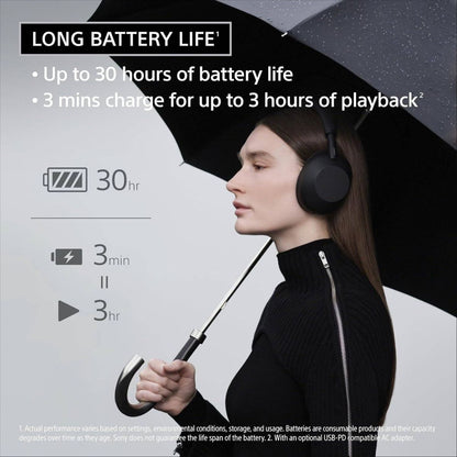 Sony WH-1000XM6 Wireless Noise Cancelling Headphones | 30mm Driver | DSEE Extreme | Ambient Sound Mode | Black