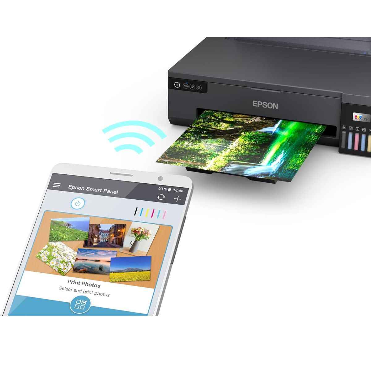 Epson EcoTank L18050 A3 Ink Colour Printer | Wireless Photo Printer | Borderless A3+ Printing | Black | With Box | Approximately 80% Ink Remaining